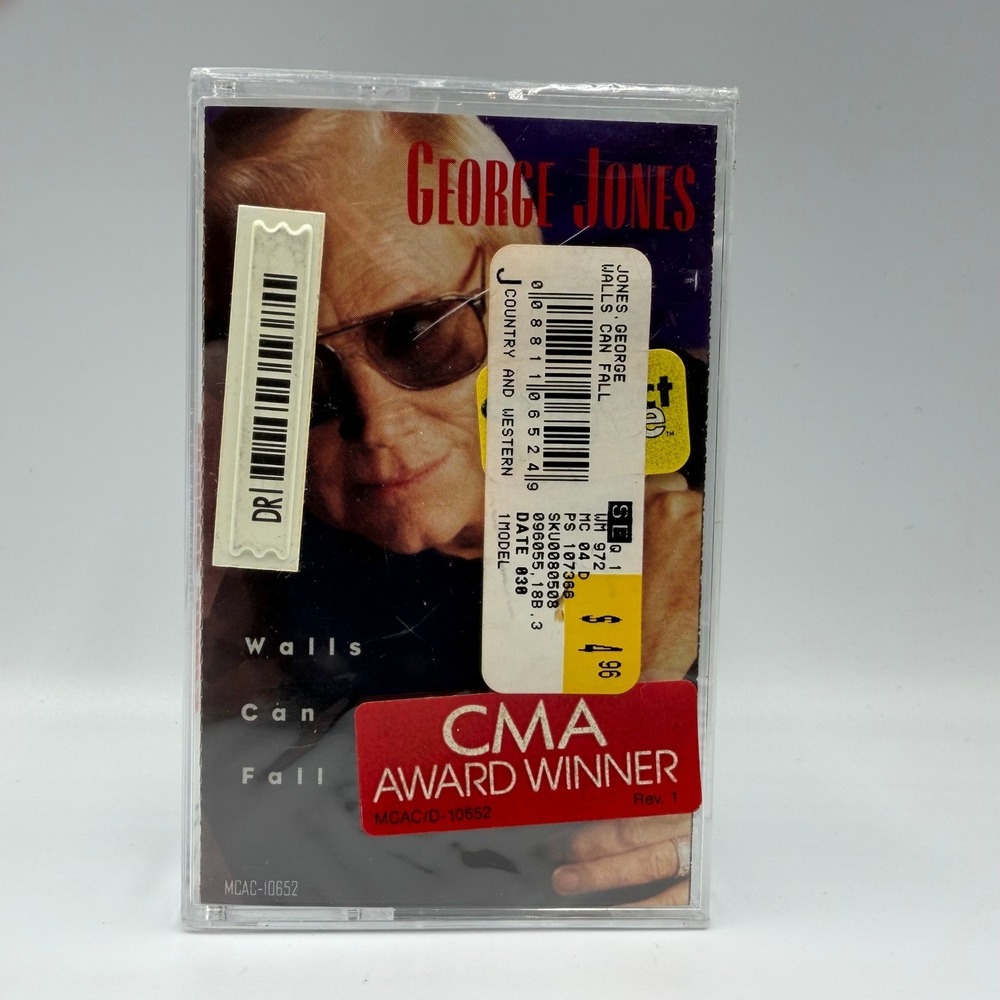 George Jones Walls Can Fall Cassette Tape 1992 MCA Factory Sealed NEW